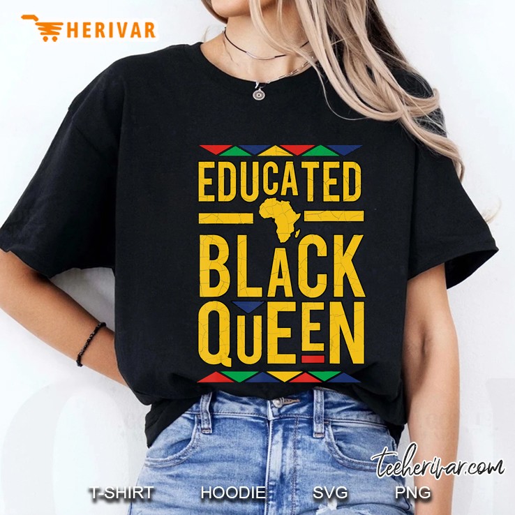 Black Educated Queen - Natural Queen Ladies Tee