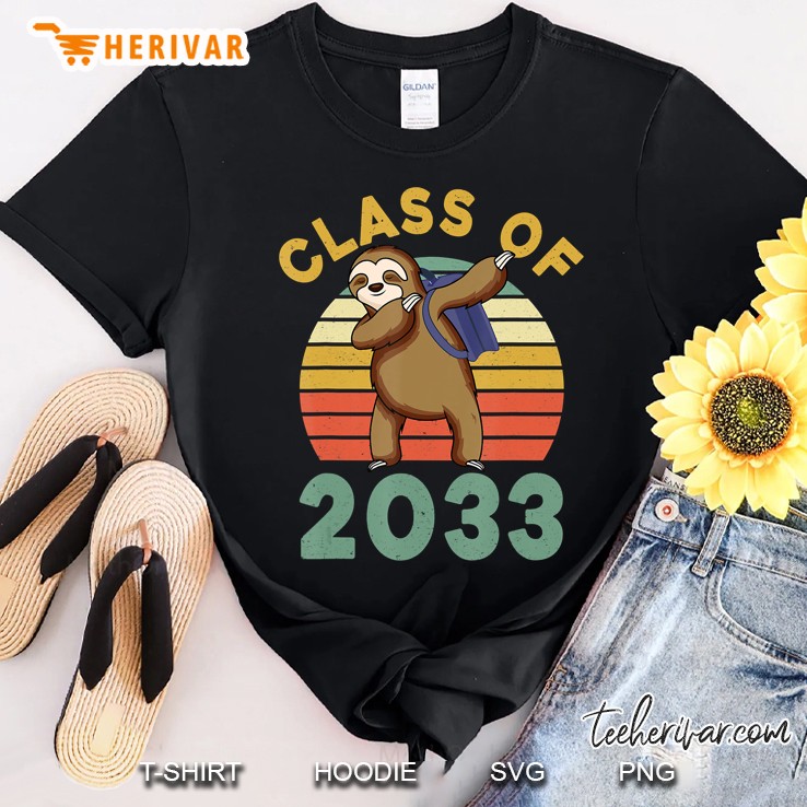 Dabbing Sloth Class Of 2033 Grow With Me Back To School Gift Shirt