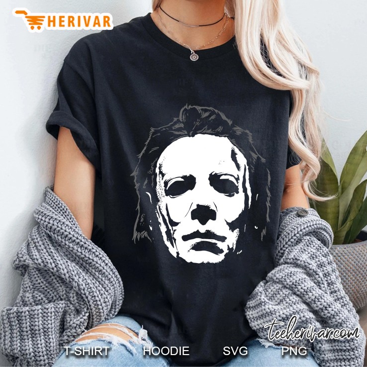 Halloween Michael Myers Mask Big Face Hoodie