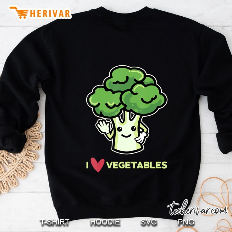 I Love Vegetables Broccoli Design Vegan Mugs