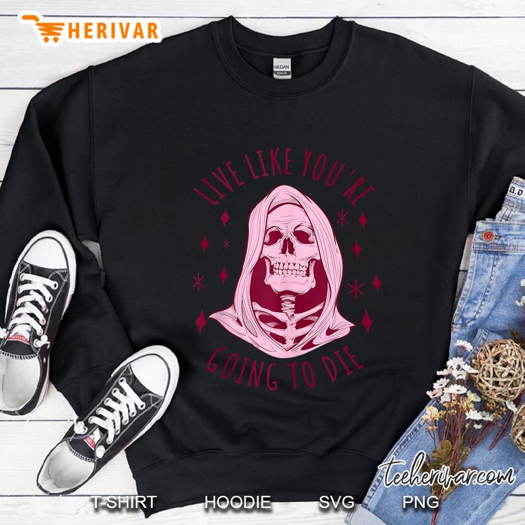 Pastel Goth Skeleton In Pink Tank Top Sweatshirt