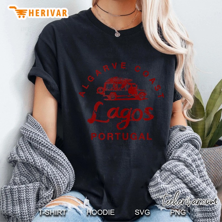 Portugal Lagos Surf Van Algarve Coast Surfing Vintage Tank Top Hoodie