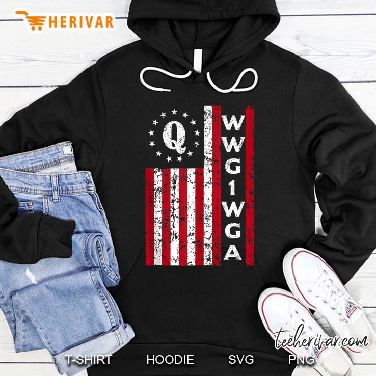 Q Anon Betsy Ross Flag Shirt Qanon Trump Fan Q Patriot Tank Top Mugs