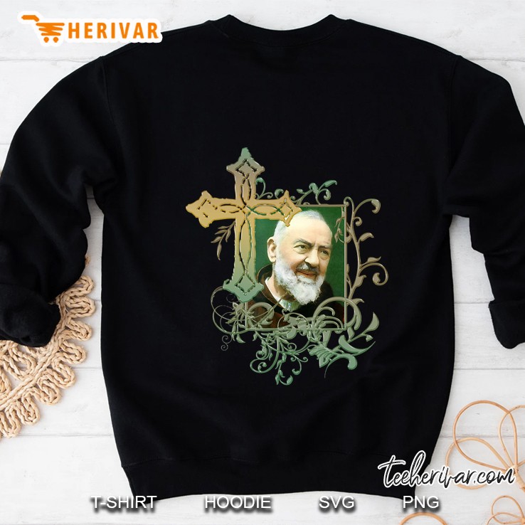 Saint Padre Pio Prayer Cross Gifts For Catholics Holy Saints Sweatshirt