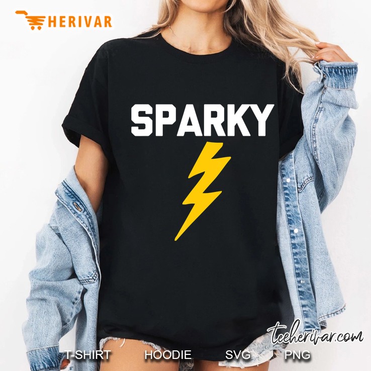 Sparky Funny Saying Sarcastic Novelty Electrician Ladies Tee