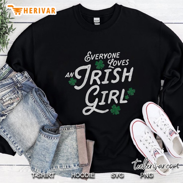 Womens Everyone Loves An Irish Girl Ladies St. Patrick Mugs