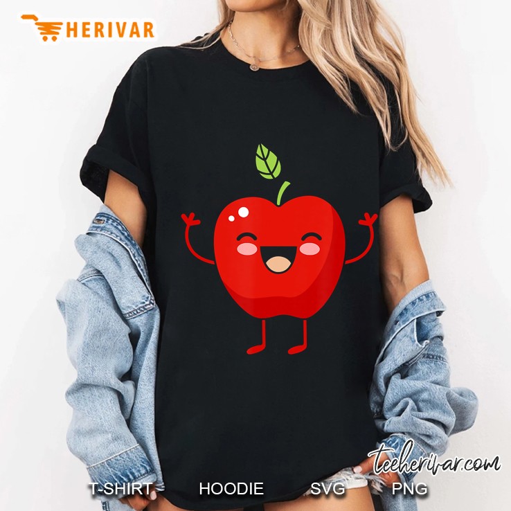 Apple - Fruit Gift Apple Lovers Fruit Themed Outfit Gift Ladies Tee