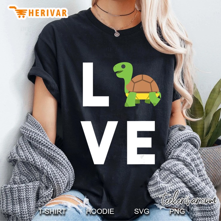 Cute I Love Turtles Funny Turtle Lover Kids Gift Ladies Tee