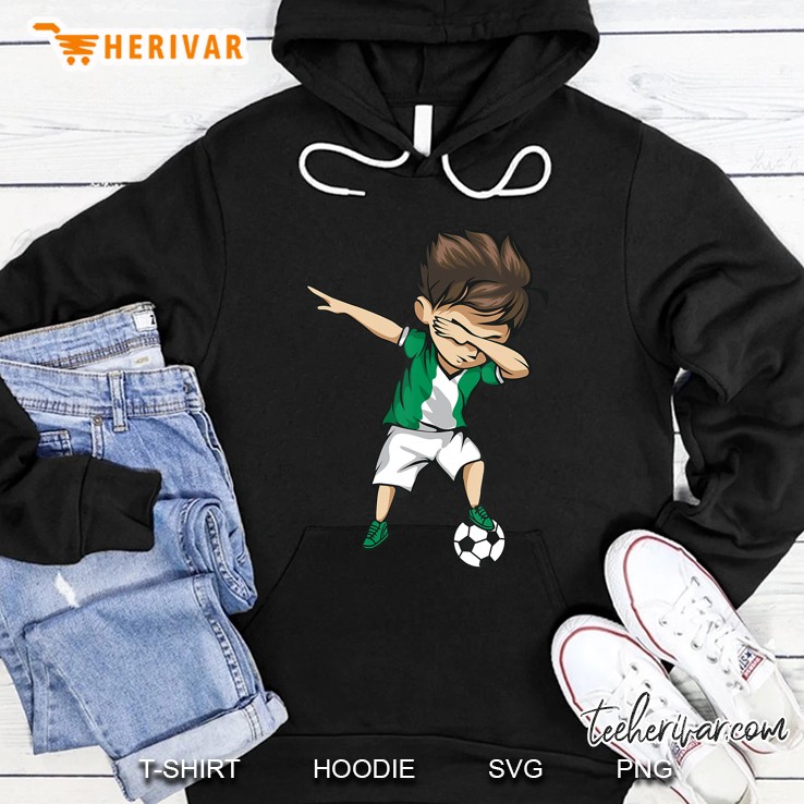 Dabbing Soccer Boy Nigeria Jersey Shirt - Nigerian Football Hoodie