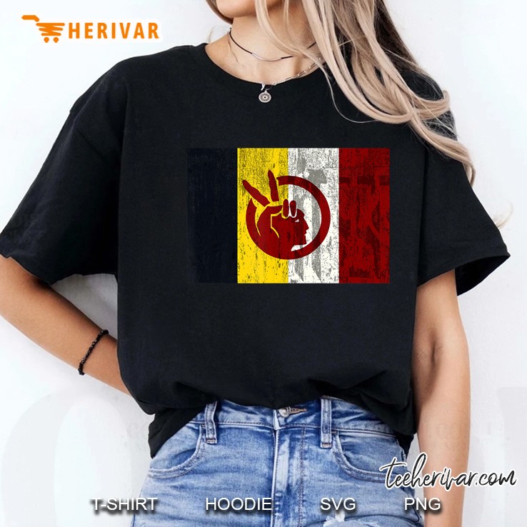 Distressed American Indian Movement Ladies Tee