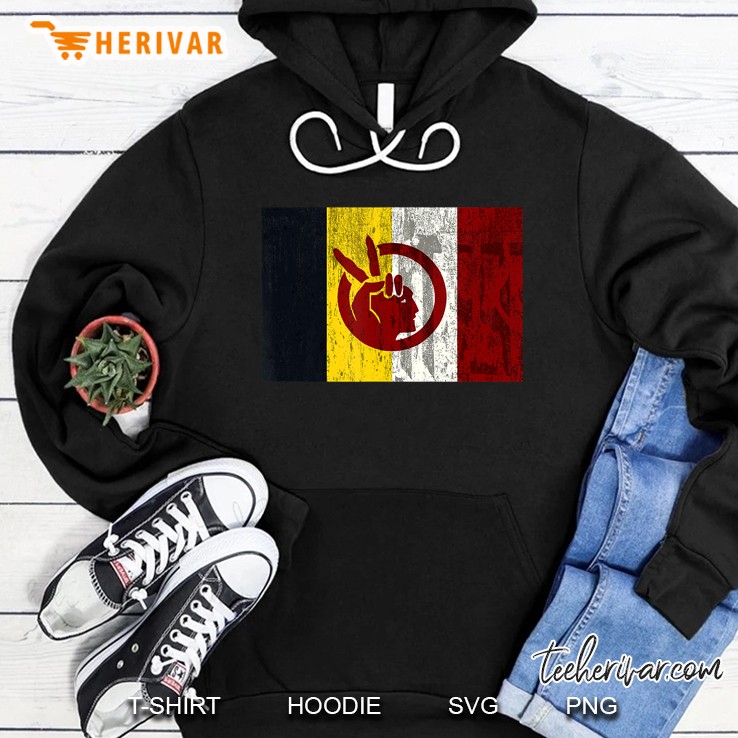 Distressed American Indian Movement Hoodie