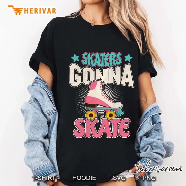 Distressed Skaters Gonna Skate Roller Skate Skating Lover Pullover Hoodie