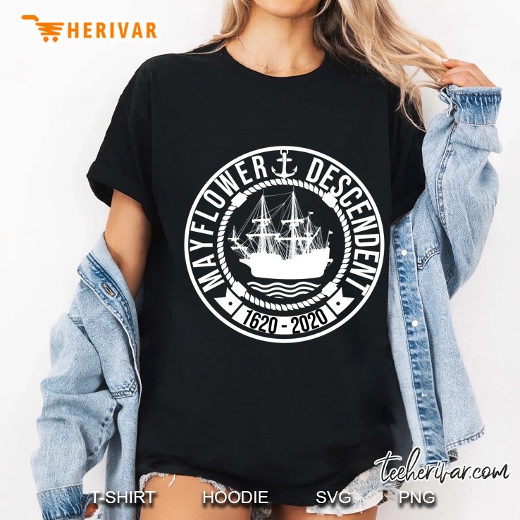 Mayflower Descendant 1620 - 2020 400Th Anniversary Ladies Tee