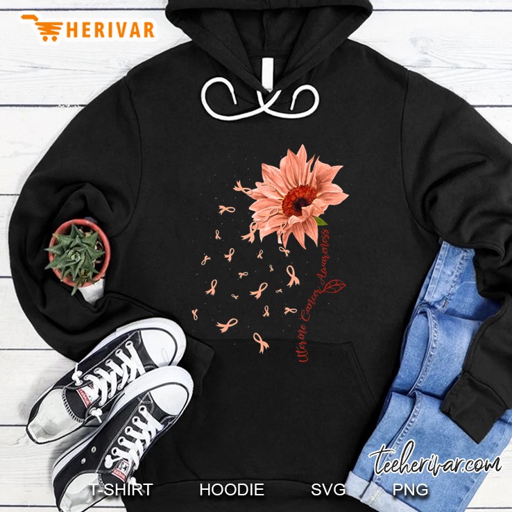 Sunflower Uterine Cancer Awareness Hoodie
