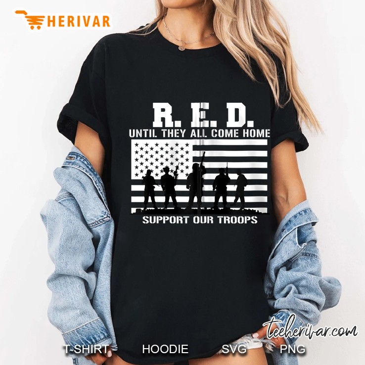 Support Our Troops - Red Friday Zip Ladies Tee