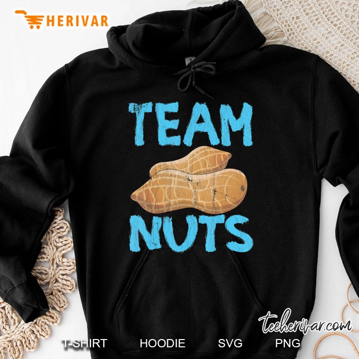 Team Nuts Gender Reveal Shirt Team Boy Baby Shower Party Hoodie