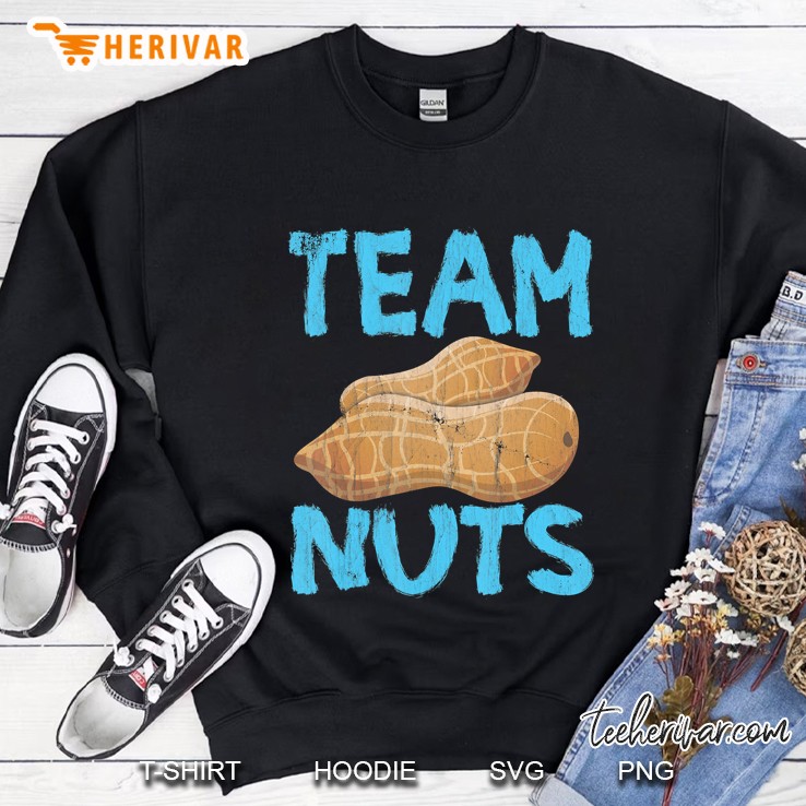 Team Nuts Gender Reveal Shirt Team Boy Baby Shower Party Sweatshirt