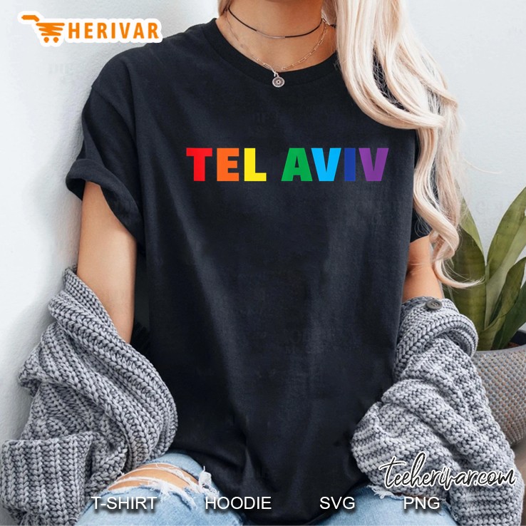 Tel Aviv Israel Rainbow Lgbt Gay Pride Tank Top Ladies Tee