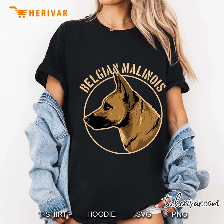 Vintage Belgian Malinois T Design, Dog Lovers Gift Pullover Ladies Tee
