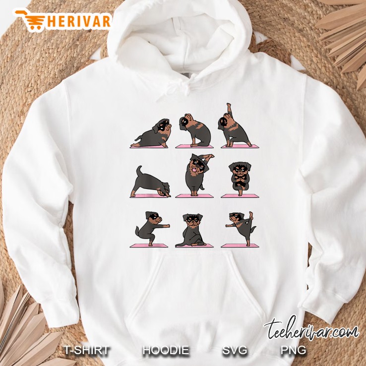Rottweiler Yoga Hoodie