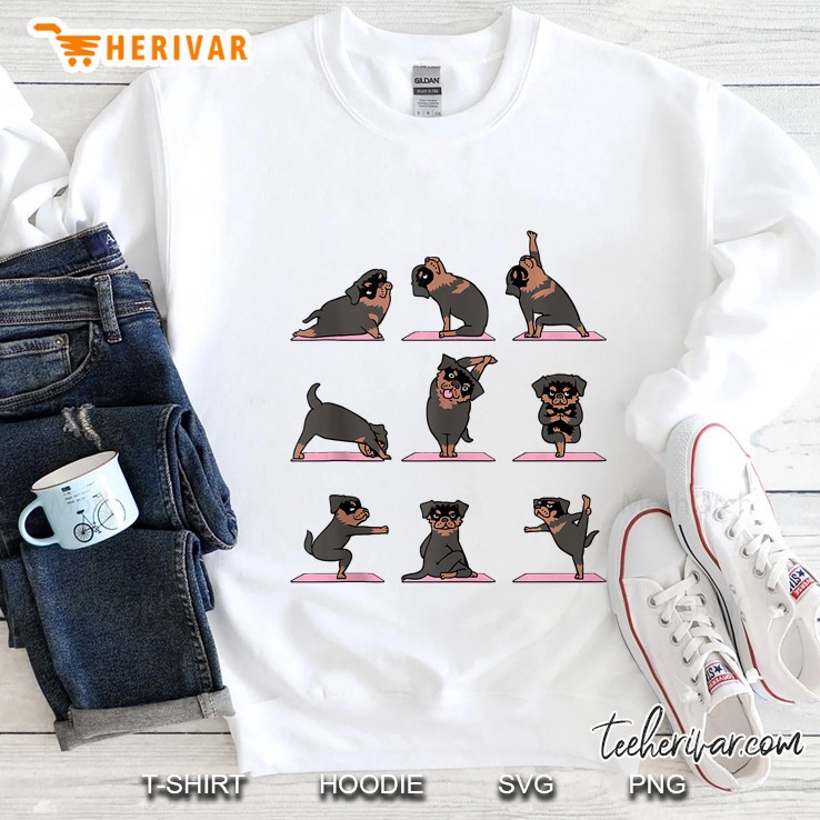 Rottweiler Yoga Sweatshirt