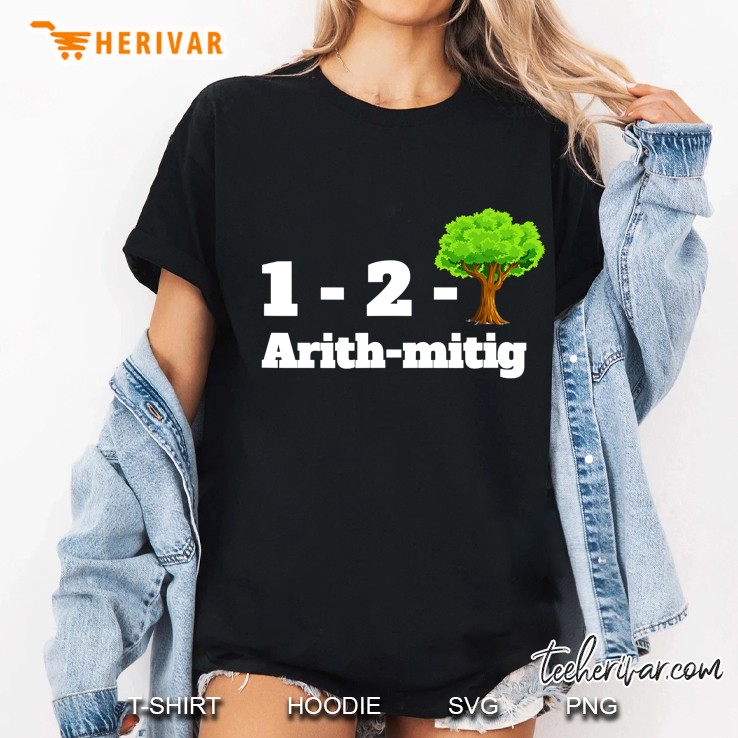 1-2-Tree Arith-Mitig Anishinaabe Ojibwe Language Chippewa Ladies Tee