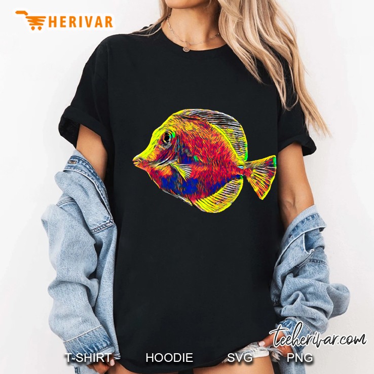 Colorful Aquarium Fish Premium Ladies Tee