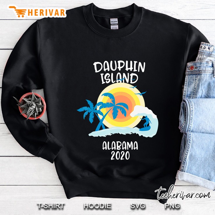 Dauphin Island Alabama Vacation Surf Beach Family Trip Gift Sweatshirt