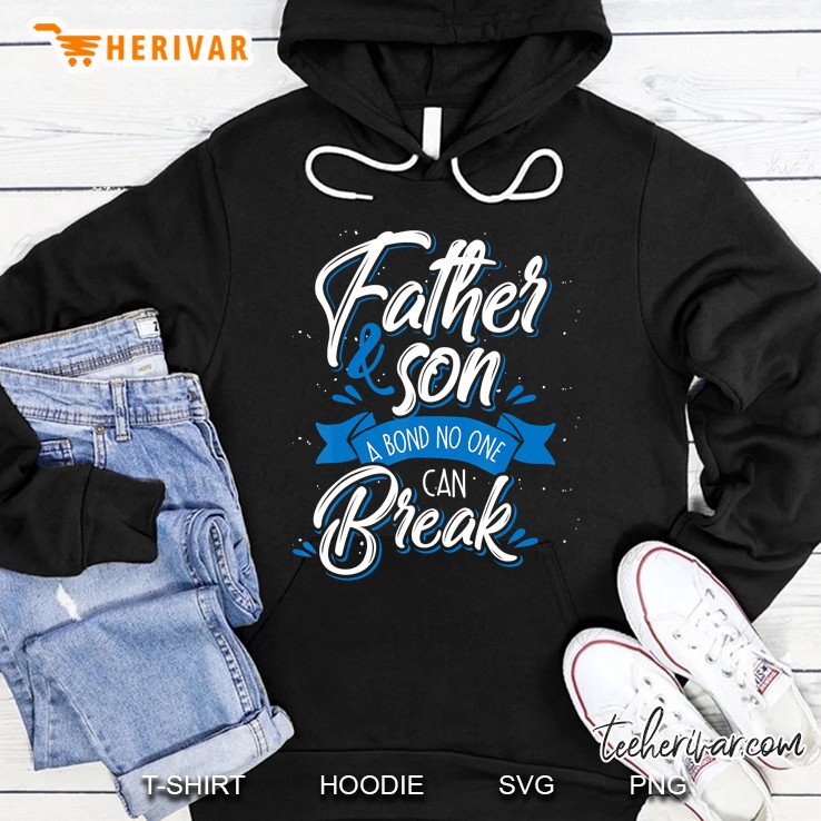 Family Bond Dad Men Boys Kids Daddy Father And Son Hoodie