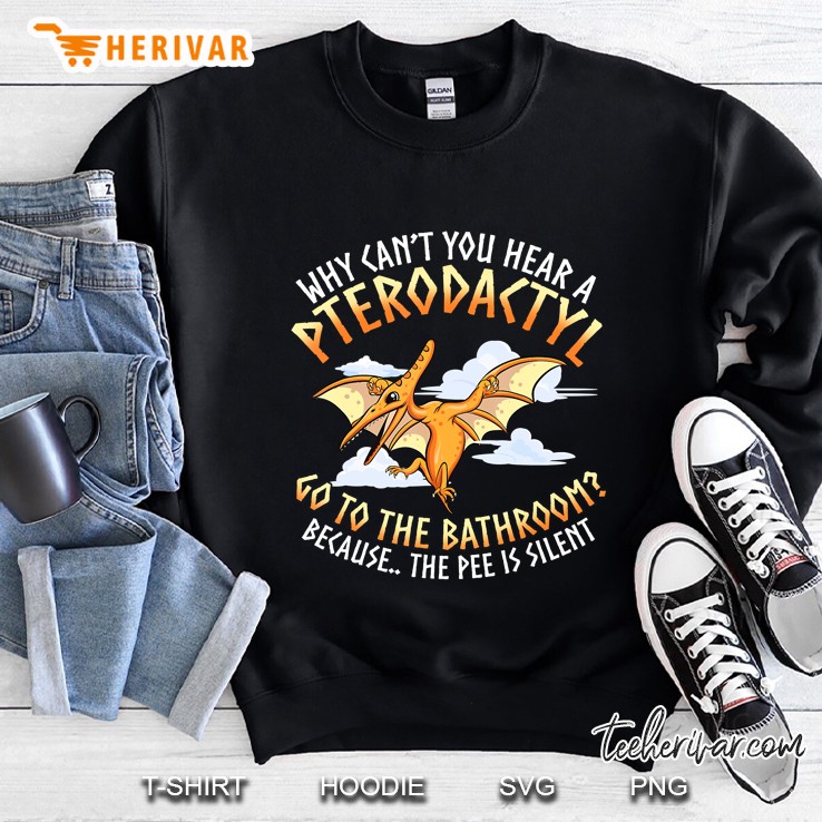 Funny Dinosaur Joke - Flying Pterodactyl Dino Graphic Sweatshirt