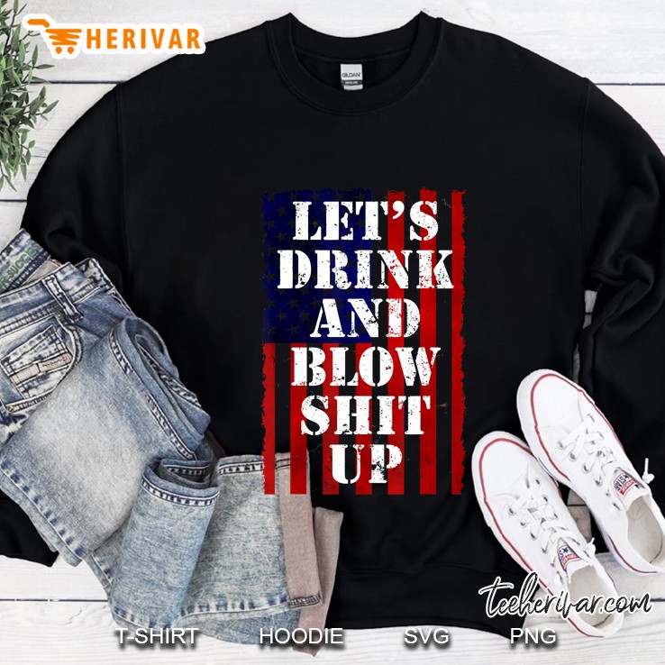 Funny Fireworks Shirts For Men Women Day Drinking 4Th July Sweatshirt