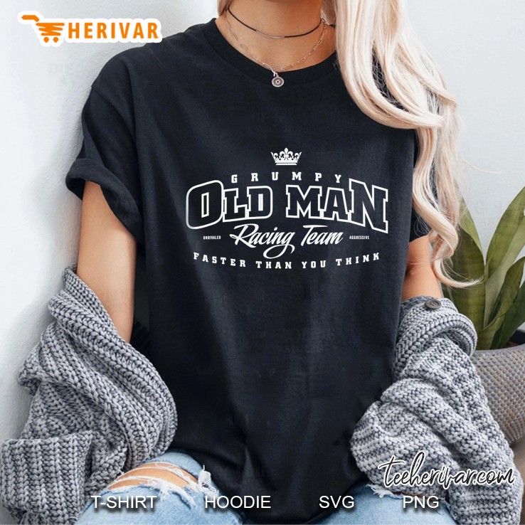 Grumpy Old Man Racing Team Mx For Grandfather Ladies Tee