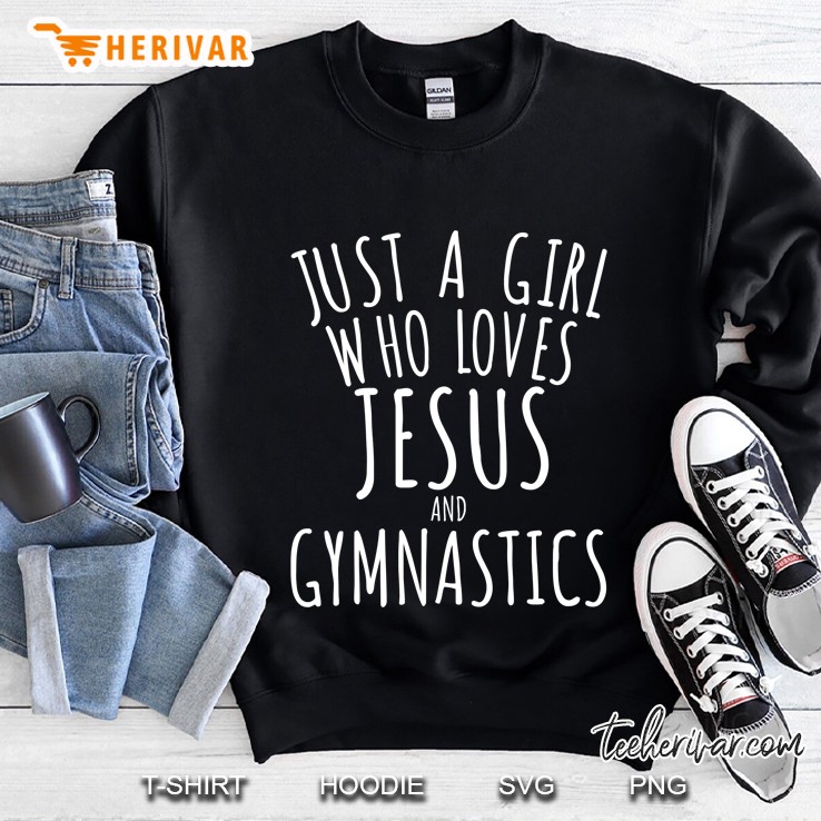 Just A Girl Who Loves Jesus And Gymnastics Funny Mugs