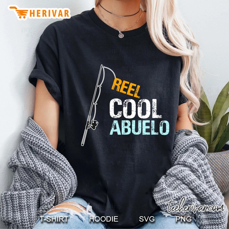 Mens Abuelo Gift From Granddaughter Grandson Reel Cool Abuelo Hoodie