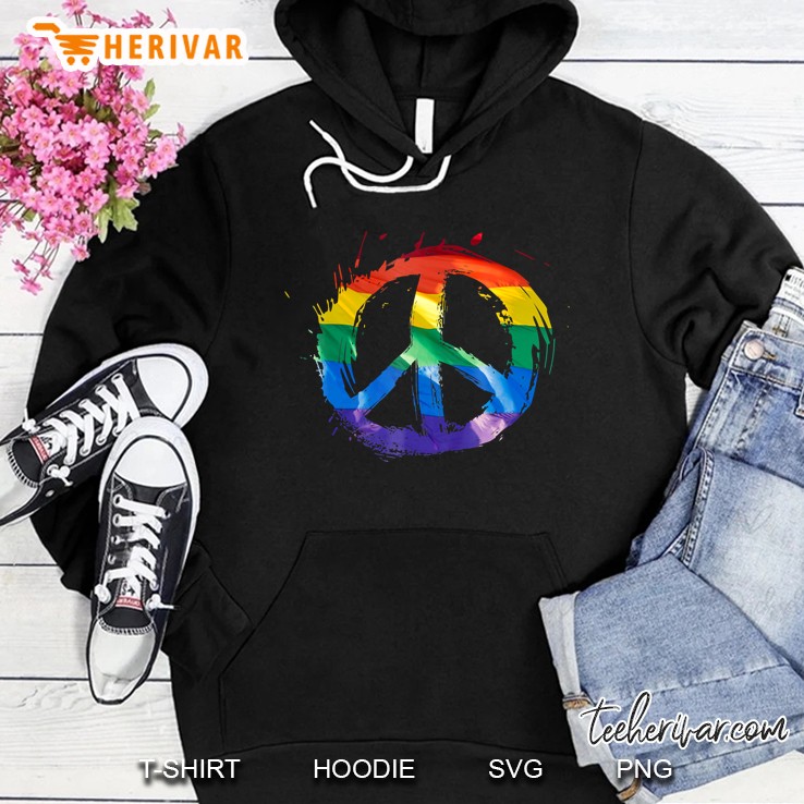 Peace And Happiness Pride Hoodie