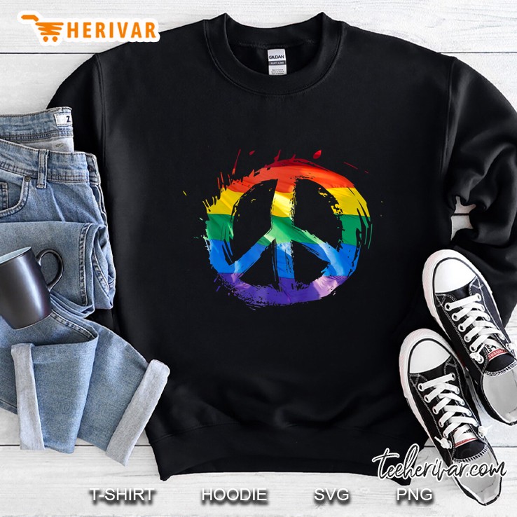 Peace And Happiness Pride Sweatshirt