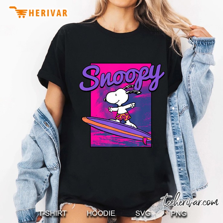 Peanuts Neon Surfing Snoopy Hoodie