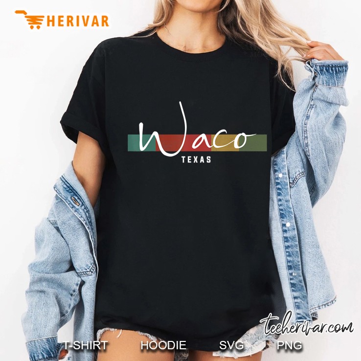 Waco Texas State Retro Vintage Ladies Tee