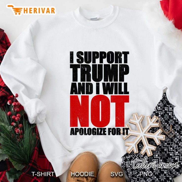 Bold Pro Trump Apparel I Support President Trump Sweatshirt