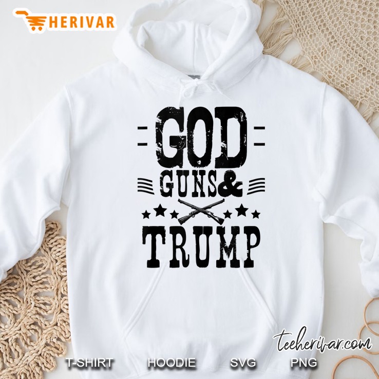 God And Family And Guns And Trump Hoodie