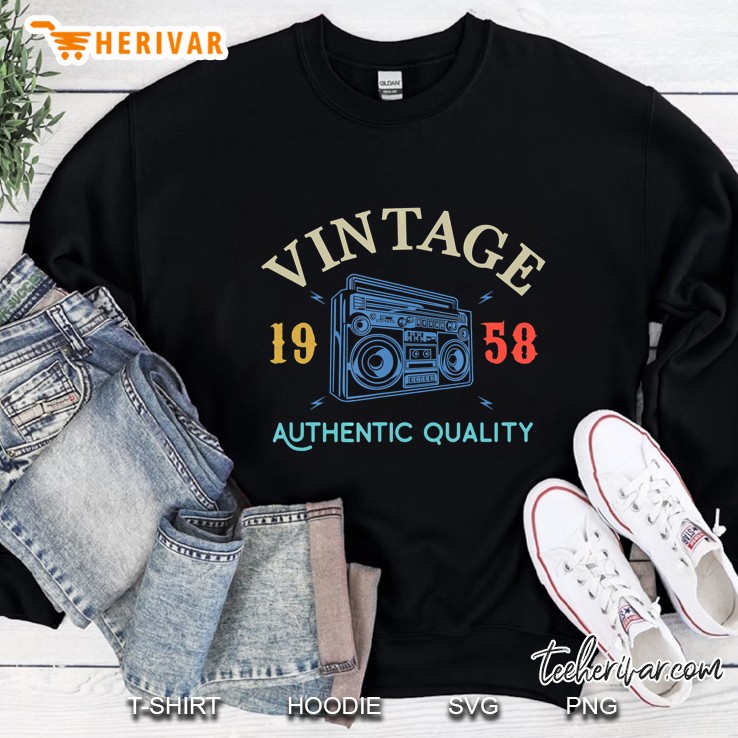 62 Years Old 1958 Vintage 62Nd Birthday Anniversary Gift Sweatshirt