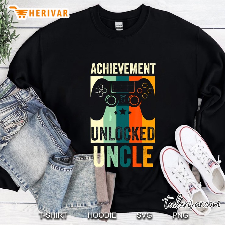 Achievement Unlocked New Uncle Gift For Gamers Sweatshirt