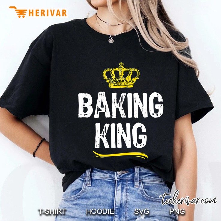 Baking King Men Boys Baker Funny Cool Gift Ladies Tee