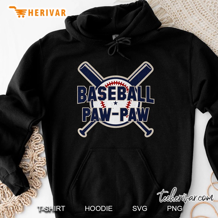 Baseball Paw-Paw Softball Papa Funny Father Day Gift Grandpa Premium Hoodie