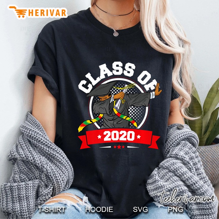 Dabbing Graduation Class Of 2020 Shirt Black History Month Premium Ladies Tee