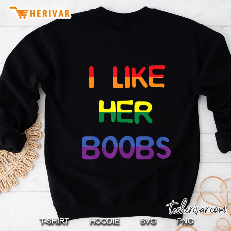 I Like Her Boobs Compliment Lgbt Lesbian Matching Couples Mugs