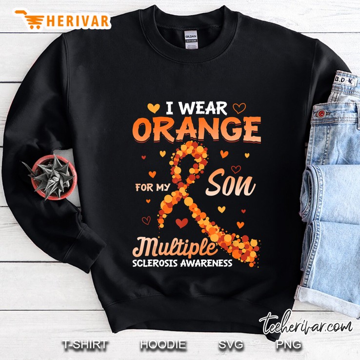 I Wear Orange For My Son Multiple Sclerosis Awareness Gift Mugs