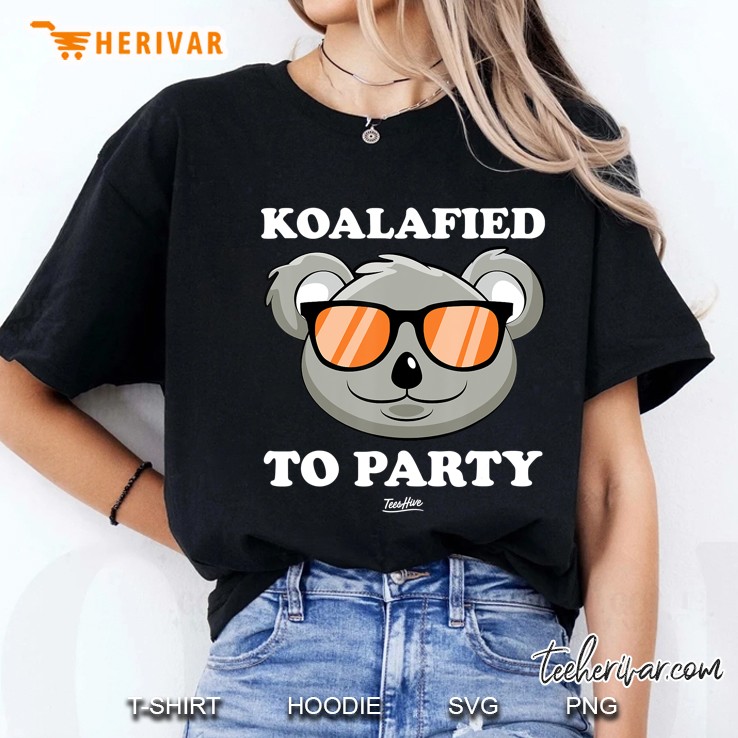 Koalified To Party Shirt Funny Koala Ladies Tee