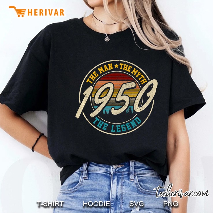 Mens 70Th Birthday Gift Vintage 1950 The Man The Myth The Legend Premium Ladies Tee