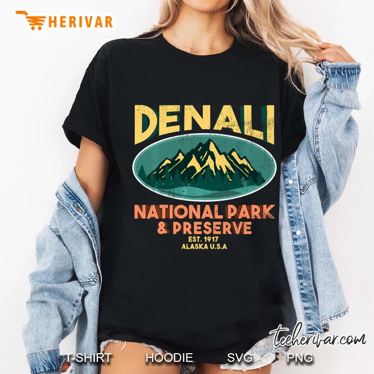 Mt Mount Denali National Park Alaska Bear Ladies Tee